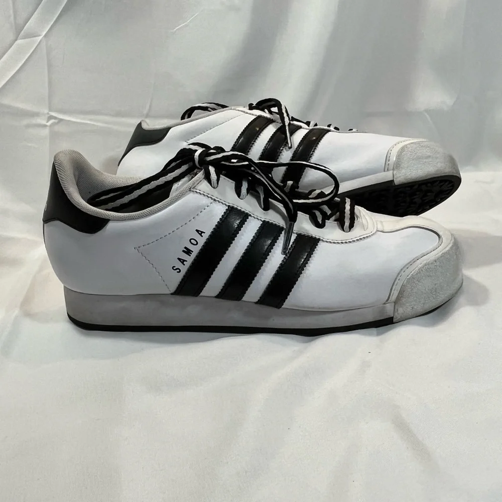 Unisex—Adidas Original Black & White Samoa Sneakers